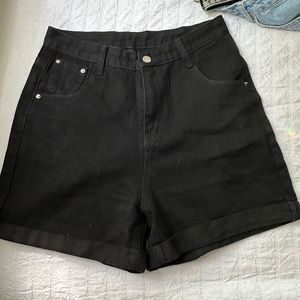 Denim High waisted shorts